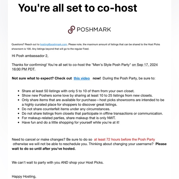 Iโm Co-Hosting the Menโs Style Posh Party! ๐ - Picture 2 of 2